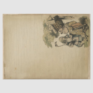  Alice in Wonderland met Duchess-ontkoppeling Tissuepapier