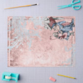 Alice in Wonderland met Duchess Pink Decoupage Tissuepapier (Craft)