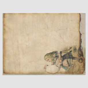 Alice in Wonderland met Flamingo Tissuepapier