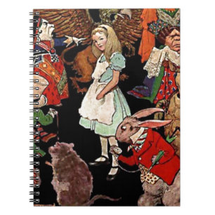 Alice in Wonderland met Friends Illustration Notitieboek