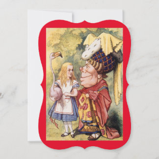 Alice in Wonderland met koningin van het hart Kaart