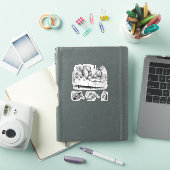 Alice in Wonderland met White Rabbit Sticker (iPad Cover)