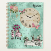 Alice in Wonderland Modern Gepersonaliseerd Planner (Voorkant)