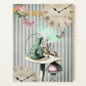 Alice in Wonderland Modern Gepersonaliseerd Planner (Achterkant)