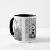 Alice in Wonderland Mok Koningin van de Harten Wit (Voorkant links)