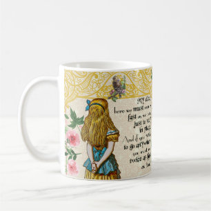 Alice in wonderland, mok van geschenk met dubbele