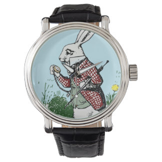 Alice in Wonderland Montre de Pocketwatch White Ra