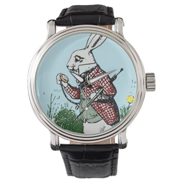 Alice in Wonderland Montre de Pocketwatch White Ra (devant)