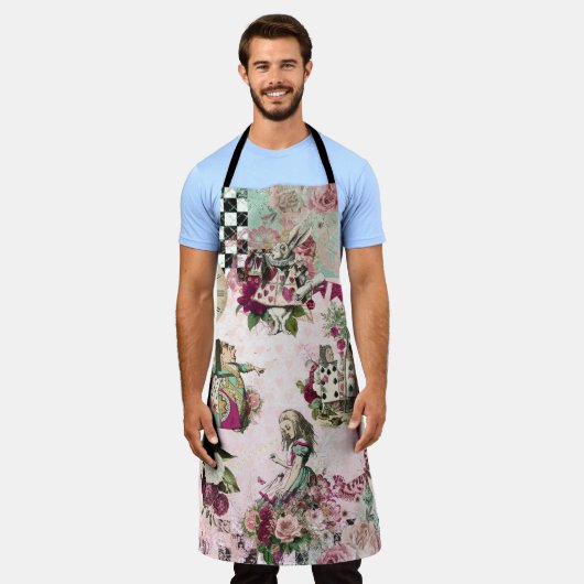 Alice in Wonderland Mooi Schort (Gedragen)