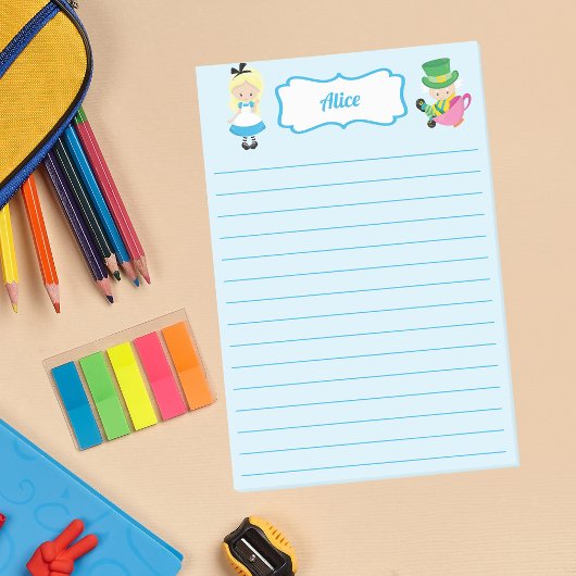 Alice in Wonderland Mooie Kinderen Gepersonaliseer Post-it® Notes