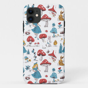  Alice in Wonderland Naadloze Patroon iPhone 11 Hoesje