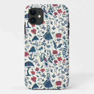  Alice in Wonderland Naadloze Patroon iPhone 11 Hoesje