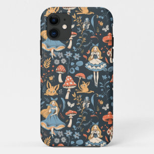  Alice in Wonderland Naadloze Patroon iPhone 11 Hoesje