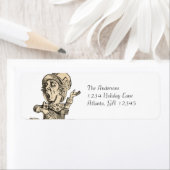 Alice in Wonderland nodigt Top Hat Gentleman uit Etiket (Insitu)