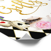 Alice in Wonderland Off met haar geschenken Poster (Hoek)