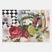 Alice in Wonderland ontkoppeling Inpakpapier Vel (Voorkant 3)