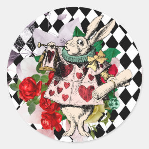 Alice in Wonderland ontkoppeling Ronde Sticker