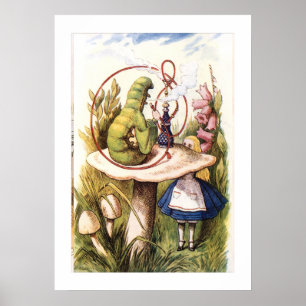 Alice in Wonderland ontmoet de Vintage van de Cate Poster
