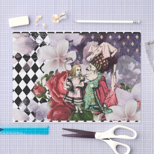 Alice in Wonderland - Ontvlechtingkoningin Tissuepapier (Craft)