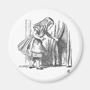 Alice in Wonderland op zoek naar de deur Magneet