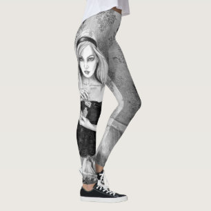 Alice in Wonderland over Leggings