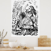 Alice in Wonderland Pack met kaarten Poster (Keuken)