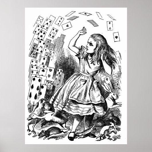 Alice in Wonderland Pack met kaarten Poster (Voorkant)