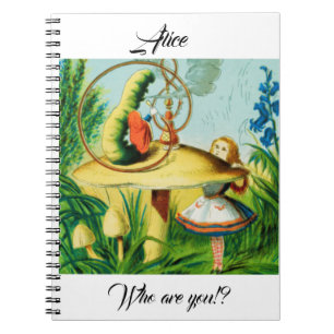 Alice in Wonderland - paddenstoel, zat een rups Notitieboek