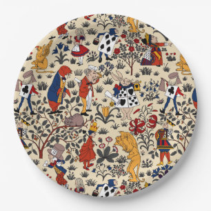 Alice in Wonderland Paper Borden Papieren Bordje