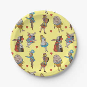 Alice in Wonderland Paper Borden Papieren Bordje