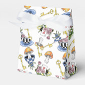 Alice in Wonderland Pattern Bedankdoosjes (Voorkant Zijde)