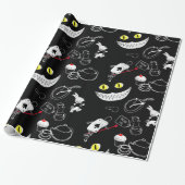 Alice in Wonderland Pattern Cadeaupapier (Uitgerold)