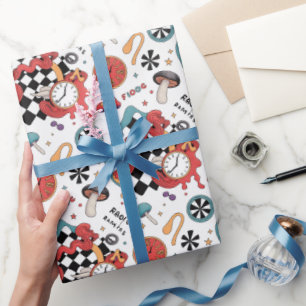 Alice in Wonderland Pattern Cadeaupapier