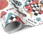 Alice in Wonderland Pattern Cadeaupapier (Rol Hoek)