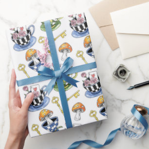 Alice in Wonderland Pattern Cadeaupapier