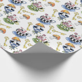 Alice in Wonderland Pattern Cadeaupapier (Hoek)