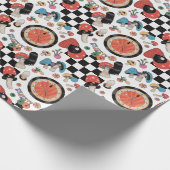 Alice in Wonderland Pattern Cadeaupapier (Hoek)