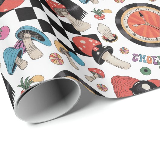 Alice in Wonderland Pattern Cadeaupapier (Rol Hoek)