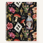 Alice in Wonderland Pattern Notitieboek (Voorkant)