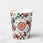 Alice in Wonderland Pattern Papieren Bekers (Links)
