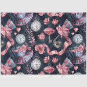 Alice in Wonderland Pattern Tissuepapier (Voorkant)