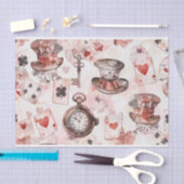 Alice in Wonderland Pattern Tissuepapier (Craft)