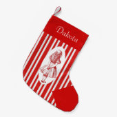Alice in Wonderland personaliseert kerststopping Kleine Kerstsok (Voorkant (Hangend))