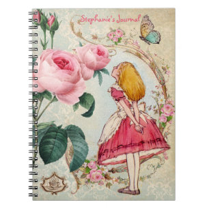 Alice in Wonderland Personalized Journal Notitieboek