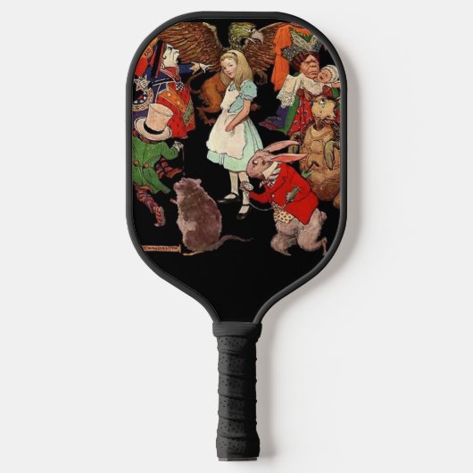 Alice in Wonderland Pickleball Paddle (Voorkant)