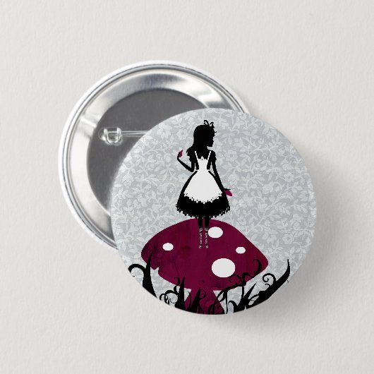 Alice in Wonderland Pin Button (Voorkant /achterkant)