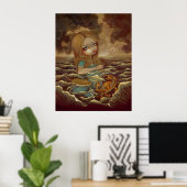 Alice in Wonderland - Pool of Tears Art Print (Thuiskantoor)