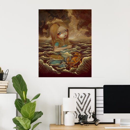 Alice in Wonderland - Pool of Tears Art Print (Thuiskantoor)