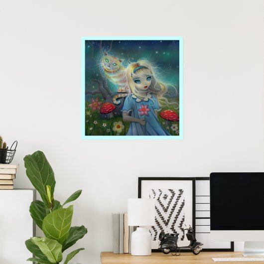 Alice in Wonderland Poster Print (Thuiskantoor)