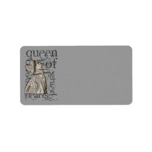 Alice in Wonderland Queen of Heart Grunge (Single) Etiket